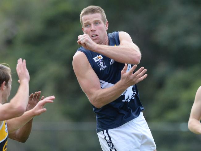 Brett Dore was best afield for Edithvale-Aspendale in its win over Rosebud on Saturday. Picture: Chris Eastman