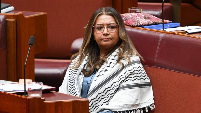 Greens Senator Mehreen Faruqi has demanded an apology and thousands of dollars in legal fees from The Australian over a cartoon she claims is "patently racist". Picture: NCA NewsWire / Martin Oldman