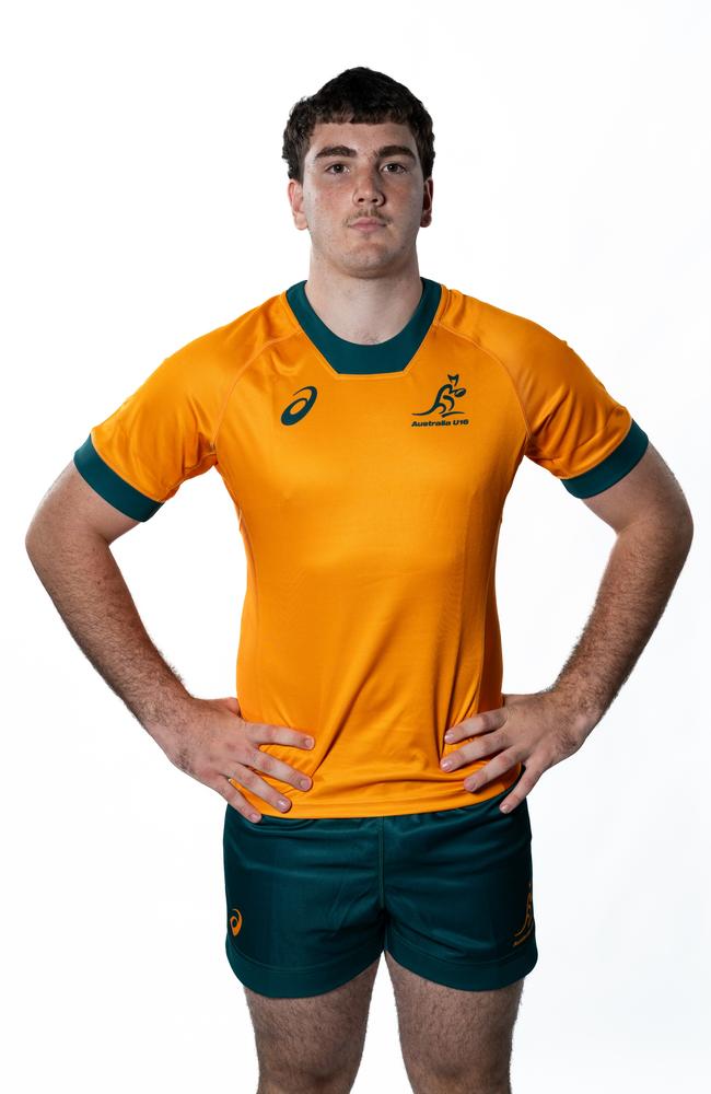 Jack Calleja of the Australian Under-16 rugby team.