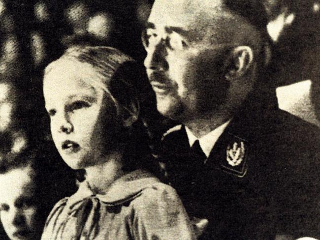 Heinrich Himmler with daughter Gudrun who he nicknamed ‘Puppi’.