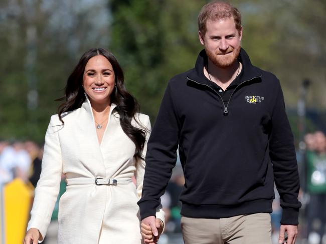 Meghan with Harry at the 2022 Games in The Hague. Picture: Chris Jackson/Getty Images