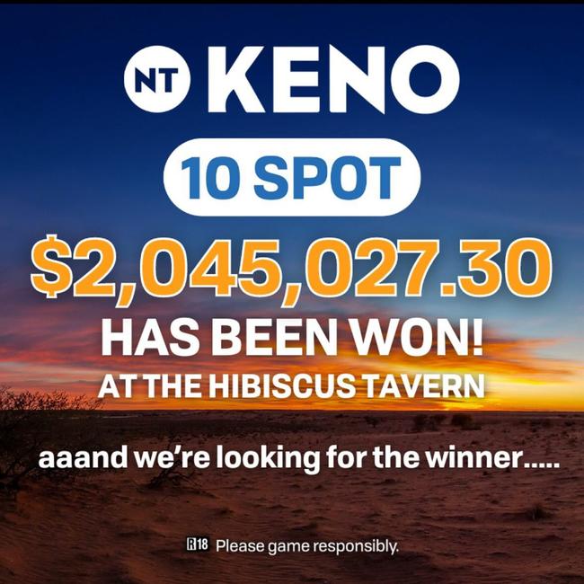 More than $2m was won at Leanyer's Hibiscus Tavern in late August 2024. Picture: Facebook