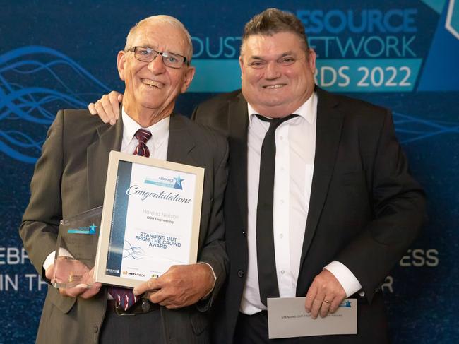 Howard Nielson and Dave Hackett from DGH Engineering. RIN Awards 2022. Picture: Tristan Mariano