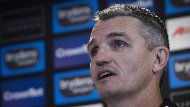 Wests Tigers coach Ivan Cleary won’t answer questions about his future. Picture: Getty Images