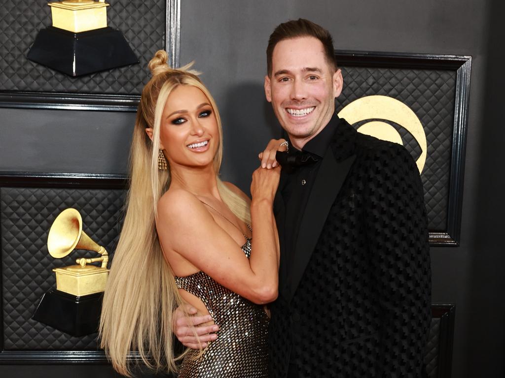 Paris Hilton and husband Carter Reum. Picture: Matt Winkelmeyer/Getty Images for The Recording Academy