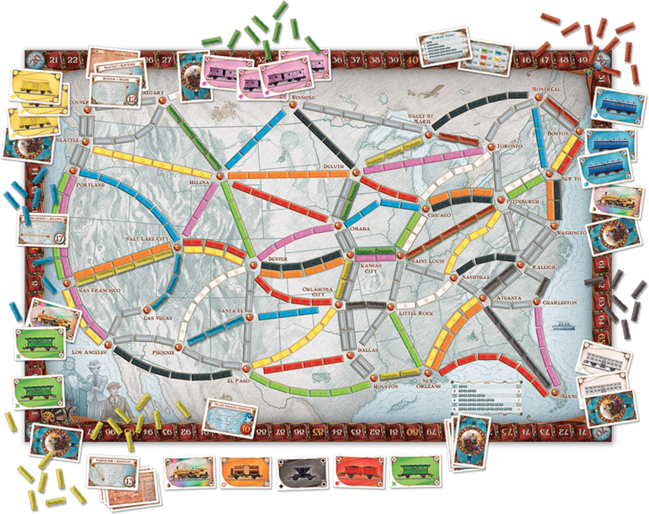 Ticket to Ride is easy to learn and engaging to play.