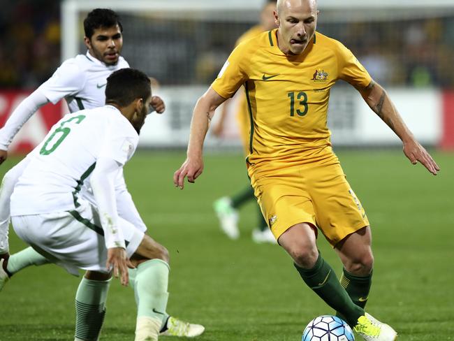Aaron Mooy grew more into the game in the second half.