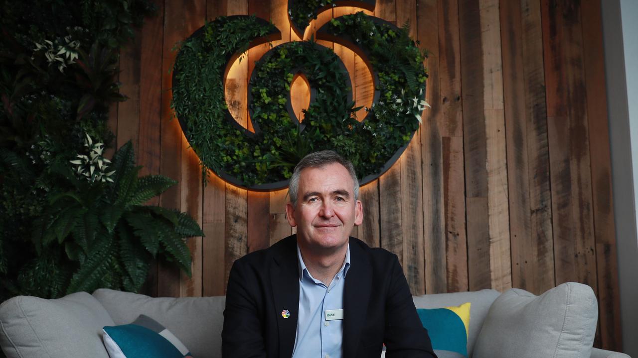 Woolworths CEO Brad Banducci noted a spending shift towards essential goods and services. Picture: John Feder/The Australian