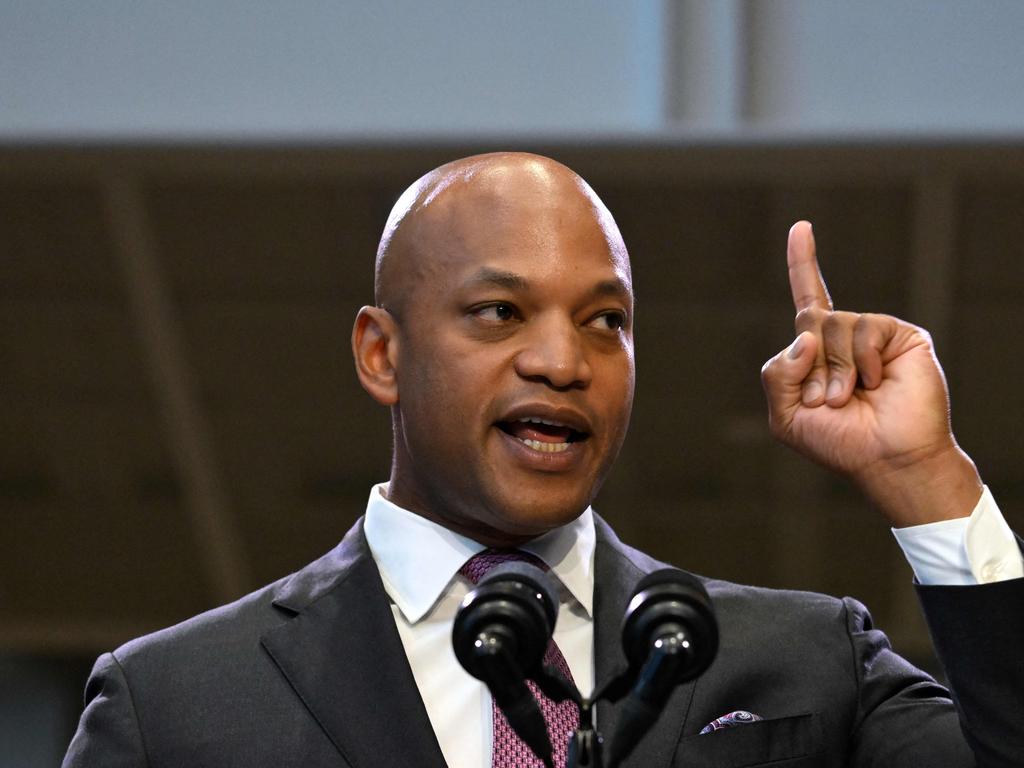 Maryland Governor Wes Moore made a mark after the Baltimore Bridge collapse. Picture: AFP