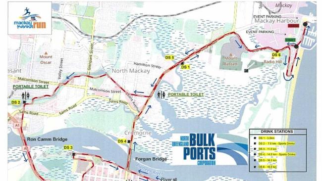 ON COURSE: The BMA Mackay Marina Run North Queensland Bulk Ports half marathon course. Picture: Contributed