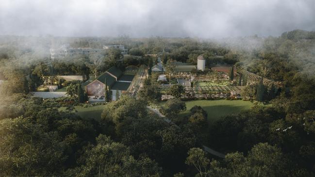 A render of the proposed Six Senses Burnham Beeches, the first Australian Six Senses Resort and Spa. Picture: Six Senses