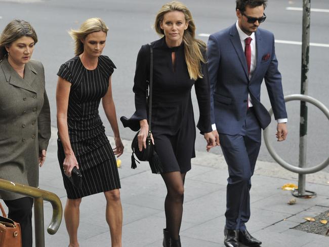 Kelly Landry did not comment as she left court yesterday. Picture: AAP Image/Joel Carrett