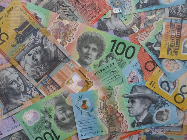 AUSTRALIA - NewsWire Photos - General view editorial generic stock photo of Australian cash money currency. Picture: NCA NewsWire / Nicholas Eagar