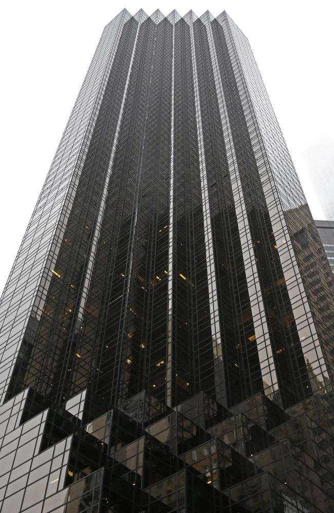 Sky-high luxury: Trump Tower, the skyscraper that is home to President-elect Trump. Picture: AP/Kathy Willens