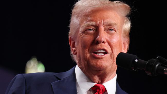 US President Donald Trump in Doral, Florida at a the three-day planning session that was expected to lay out Trump's legislative agenda. Picture: Joe Raedle/Getty Images/AFP