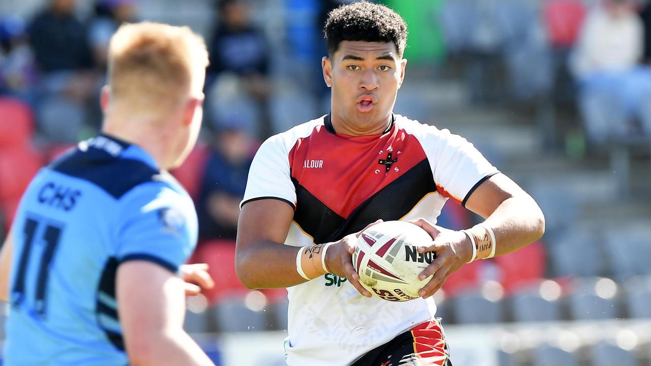 Isaiya Katoa at the Australian schoolboy rugby league championships. Picture: Patrick Woods