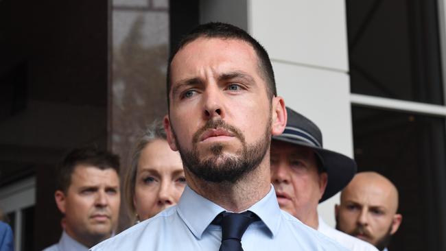 Constable Zachary Rolfe was found not guilty of all charges. Picture: Amanda Parkinson