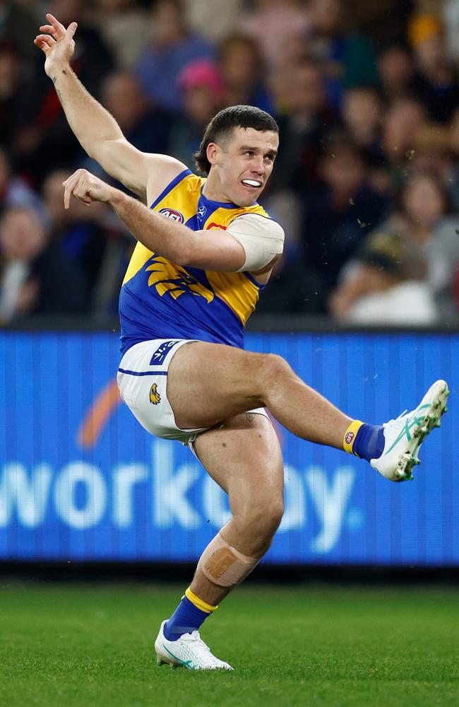 Eagles spearhead Jake Waterman is set for a big payday. Picture: Michael Willson/AFL Photos via Getty Images.