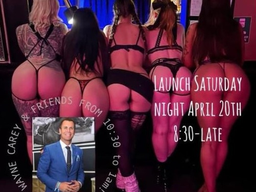 Wayne Carey will be having a meet and greet at a Geelong strip club.