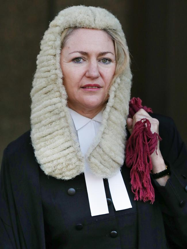 Margaret Cunneen outside the NSW Supreme Court. Picture Craig Greenhill