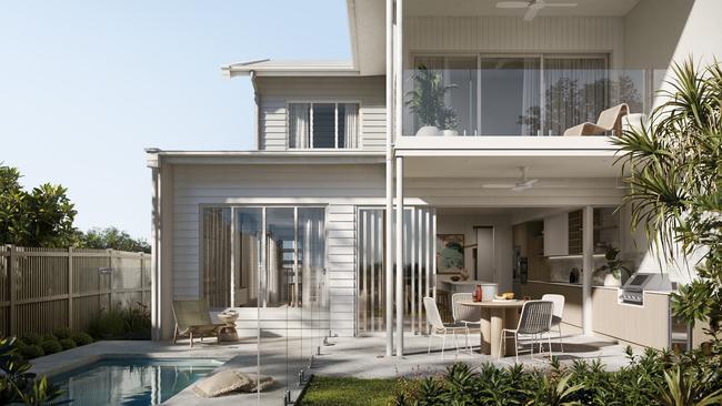 An artist impression of one of The Beach Collective townhomes. Picture: Supplied