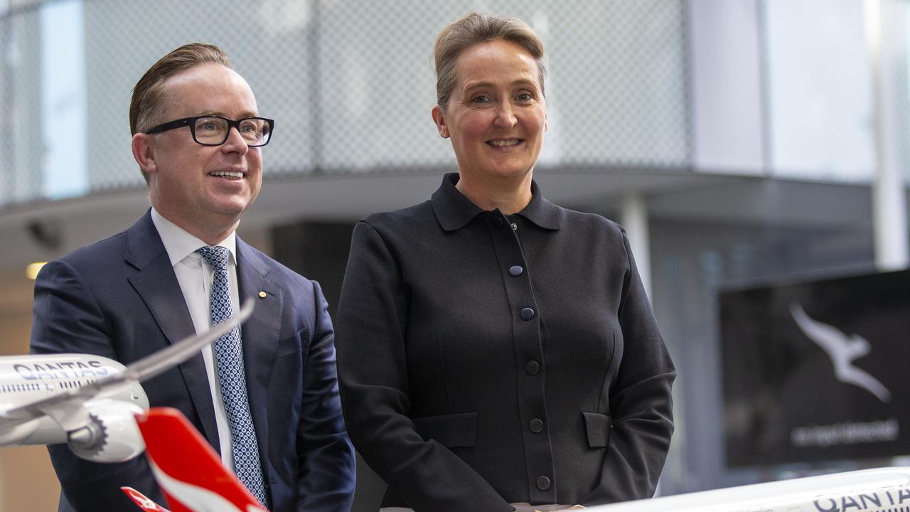 Qantas chief financial officer Vanessa Hudson will take over as Qantas CEO on Wednesday after Alan Joyce moved his retirement forward two months. Picture: NCA NewsWire / Christian Gilles