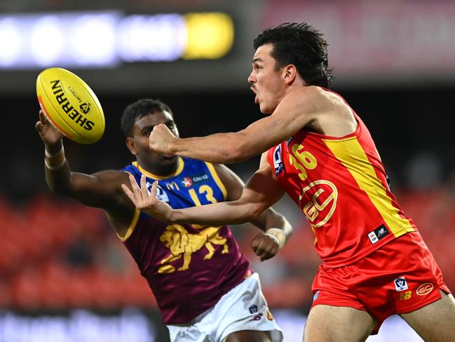 Elijah Hollands was traded to Carlton last month. Picture: Albert Perez/AFL Photos via Getty Images