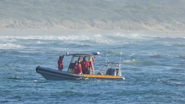 Coastwatch and other emergency services were involved in the search and rescue operation. Picture: Kelly Fry