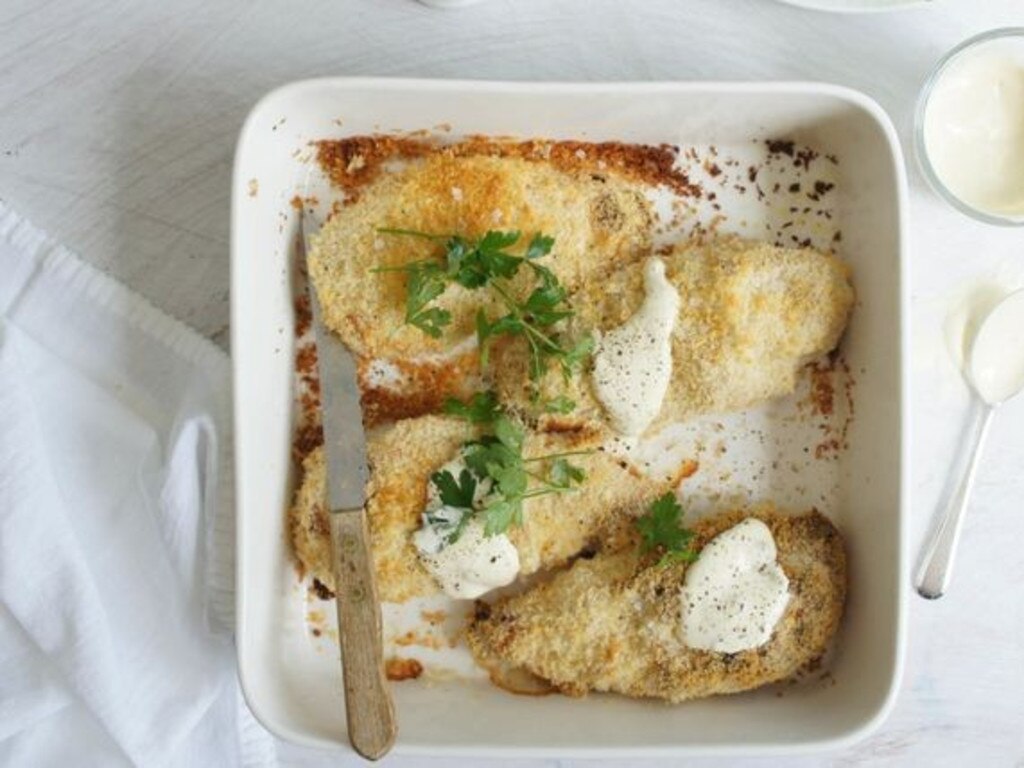 Baked mustard chicken pieces. Picture: Australia's Best Recipes.