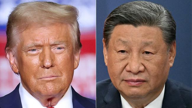 US President Donald Trump and Chinese President Xi Jinping. Picture: Charly Triballeau, Elvis Barukcic/AFP