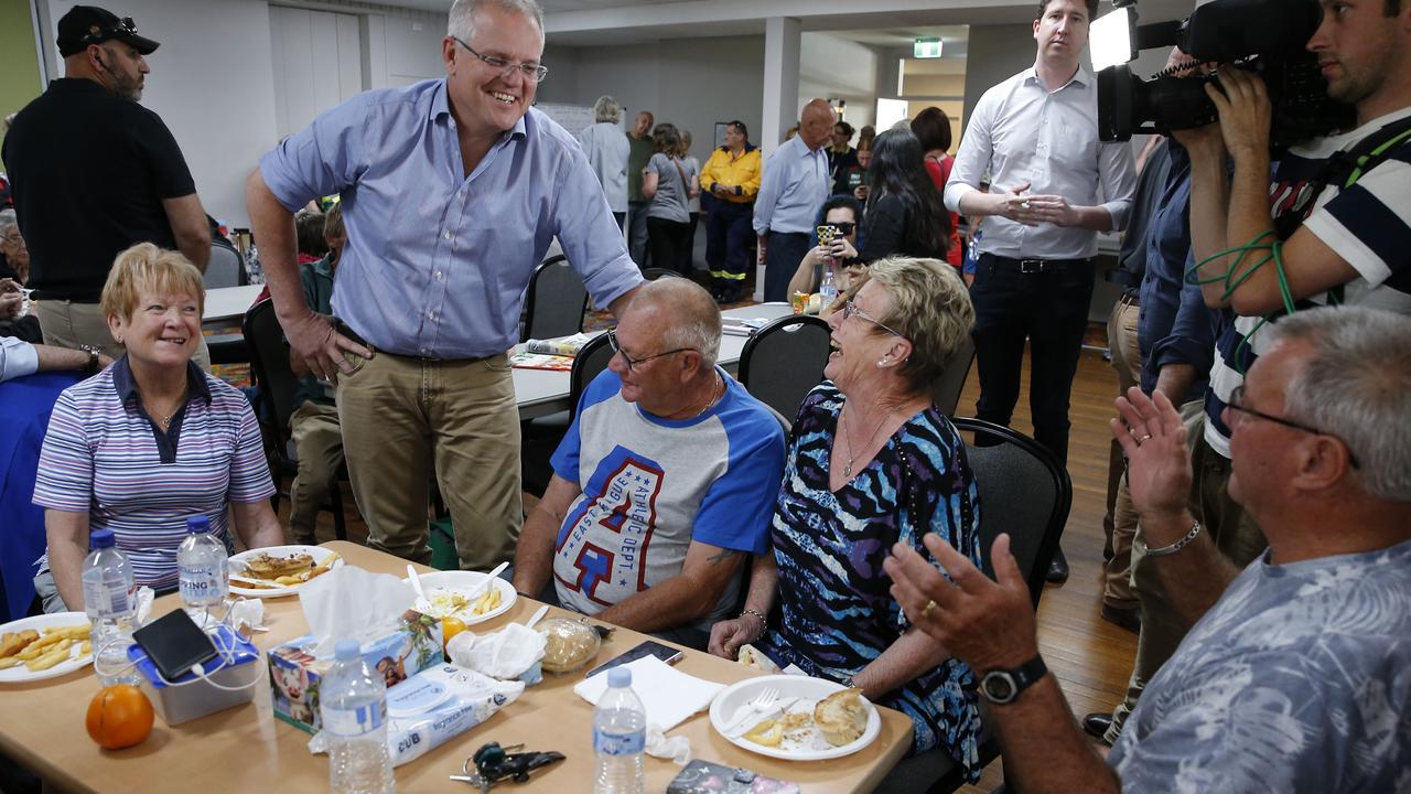 Mr Morrison says the response from residents has been ‘quite inspiring’. Picture: Darren Pateman/AAP