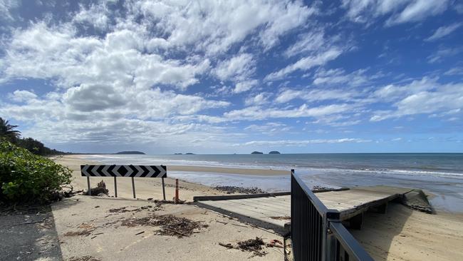 The Cowley Beach boat ramp on the Cassowary Coast, looking toward the Barnard Islands. Picture: Arun Singh Mann