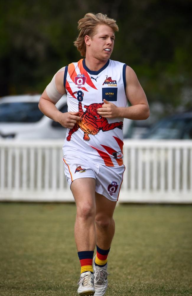 Noosa Tigers player Maverick Pettigrove in action. Picture: Highflyer Images.