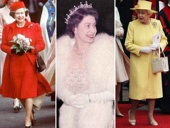 Artwork of the Queen's fashion.