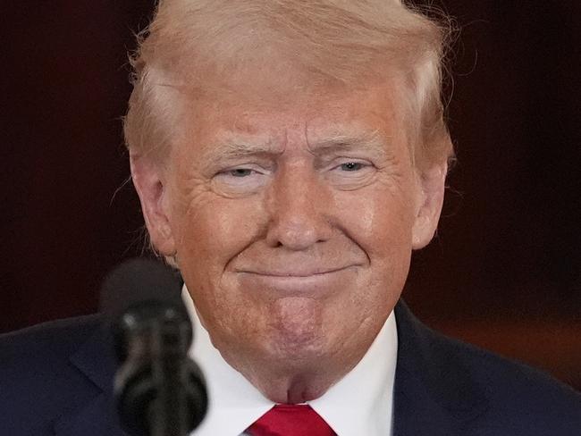 President Donald Trump speaks during an event about investing in America in the Cross Hall of the White House, Wednesday, April 30, 2025, in Washington. (AP Photo/Alex Brandon)