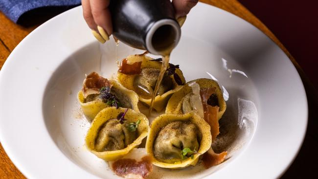 Enoteca – mushroom Tortellini, photo – Jude Cohen