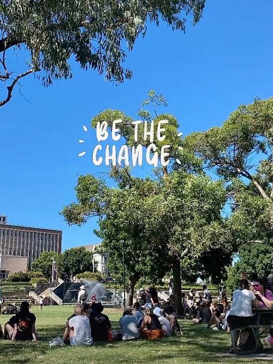 “Be the change’: Elly's post from the Invasion Day rally.