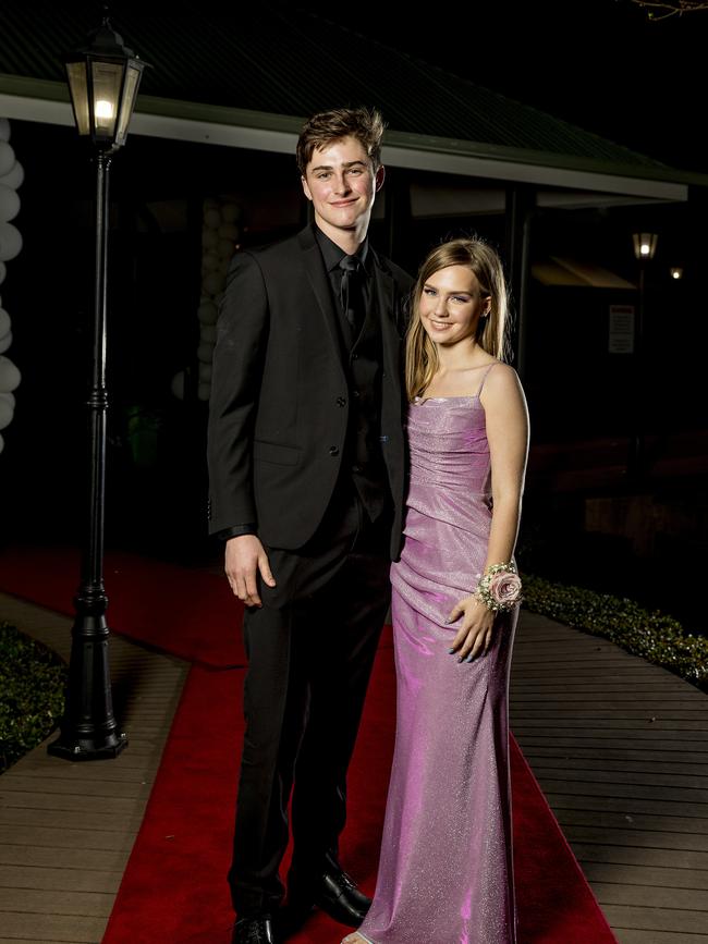 Formal for year 12 students from Emmanuel College. Christine Nortje and Mitchell Mcgain . Picture: Jerad Williams