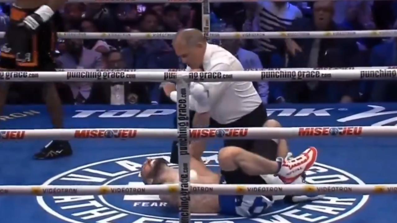 Shvedenko was left convulsing on the canvas.