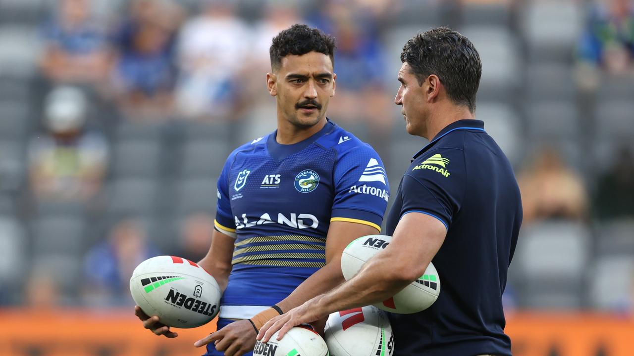 Trent Barrett was shocked to see Eels coach Brad Arthur sacked, but he hasn’t thought too much about replacing him in 2025. Picture: Jason McCawley/Getty Images