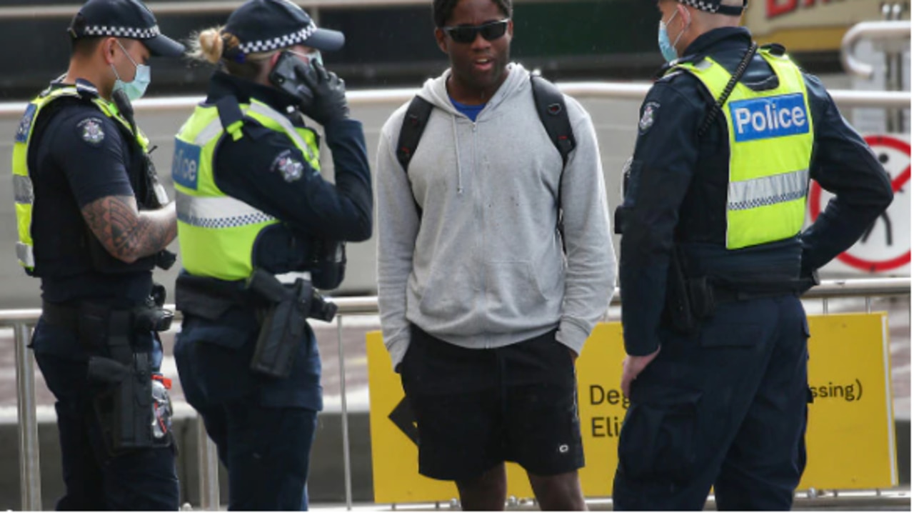 Police out and about in Melbourne