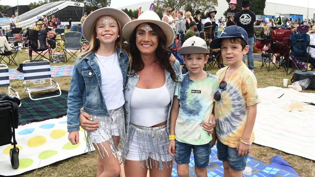 Hello Sunshine Music &amp; Food Festival. Hope, Ellie Warren, Maddox And Fynn Picture: David Smith