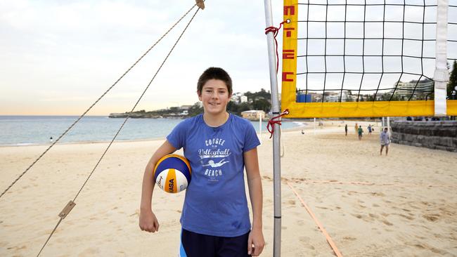 Randwick volleyball player Benjamin Schickinger, seen here at Coogee Beach, has been nominated in the Junior Sports Individual category for the 2019 Local Sports Stars Awards. Picture: Jennifer Soo