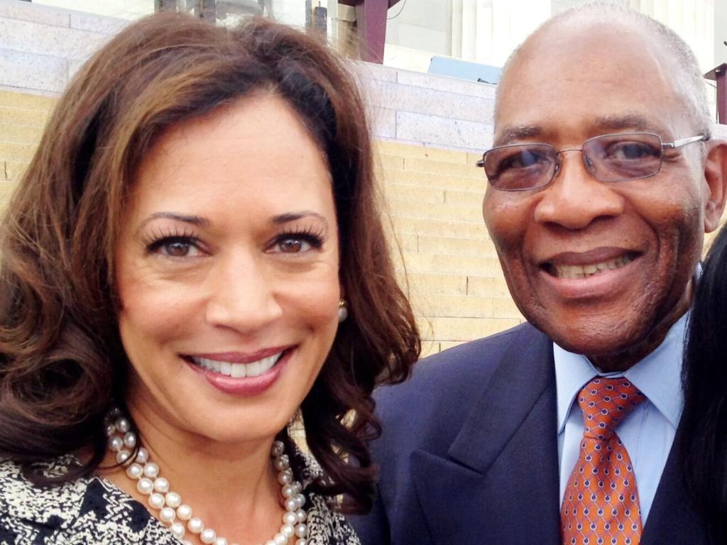 Kamala Harris with Rev Amos Brown in 2013. Picture: Twitter