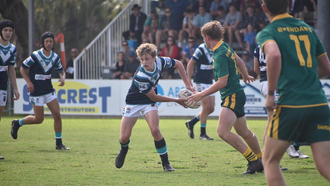 Xavier Kerrisk in the Mercy College v St Brendan's Cowboys Challenge grand final in Mackay, September 1, 2021. Picture: Matthew Forrest