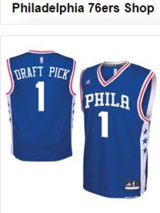 Simmons jerseys on the 76ers site