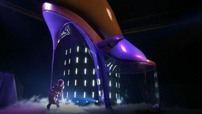 That’s how you make an entrance. Picture: Channel 10