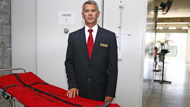 Funeral Director Tim Connolly at the Newhaven Funerals crematorium. Picture: Tertius Pickard