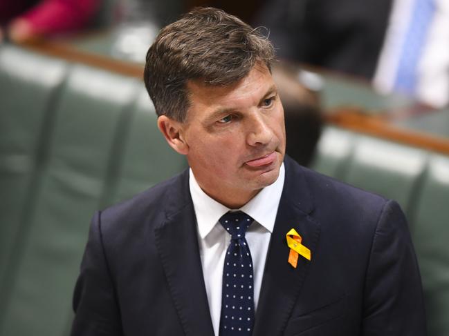 Australian Energy Minister Angus Taylor was unfazed by Labor’s attack this week. Picture: Lukas Coch