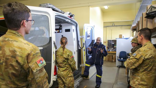 Australian Army soldiers, from No. 26 Transport Squadron.